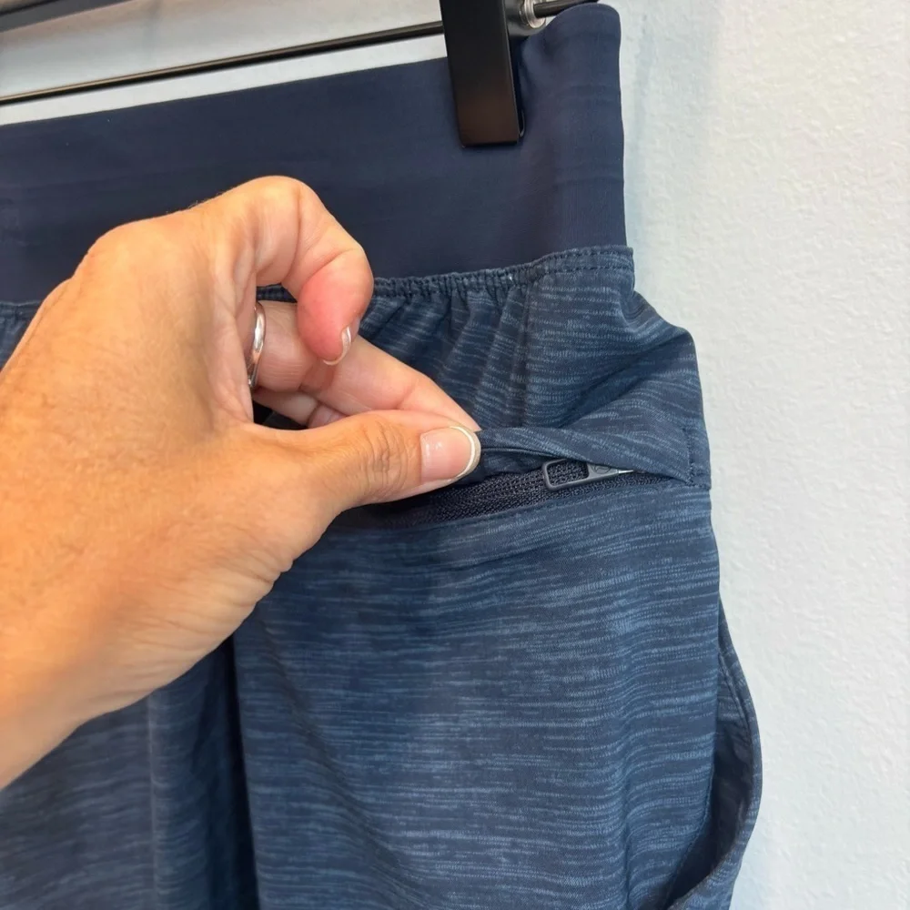 Lululemon‎ T.H.E. Shorts Mens Small Gym Active Linerless Blue Heather Athleisure